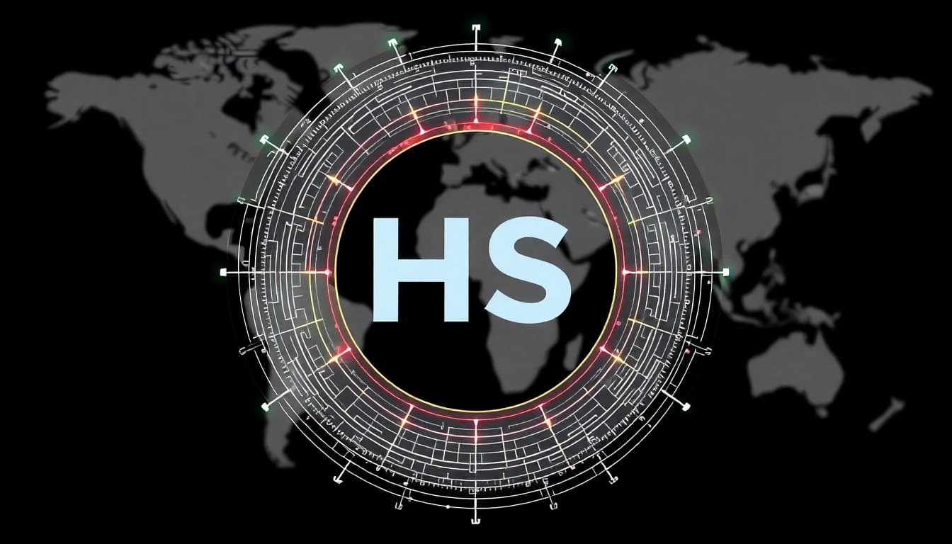 HS Code Diagramm veranschaulicht internationale Handelsklassifizierung und Struktur.