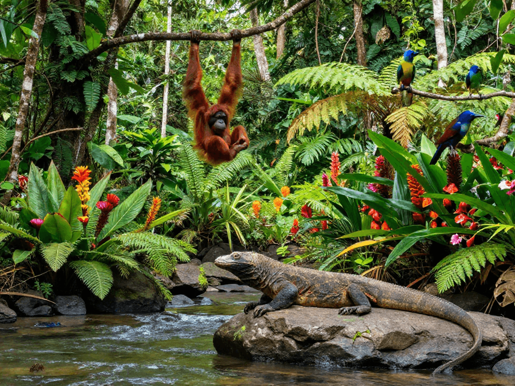 Explore the beauty of Indonesia's biodiversity with rokok88, featuring lush tropical landscapes and diverse wildlife.