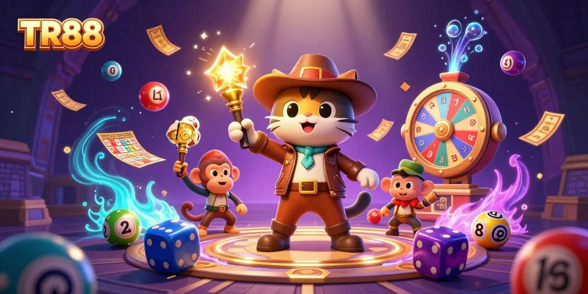 Experience exciting gameplay at TR88 with a captivating casino adventure featuring colorful lottery elements.