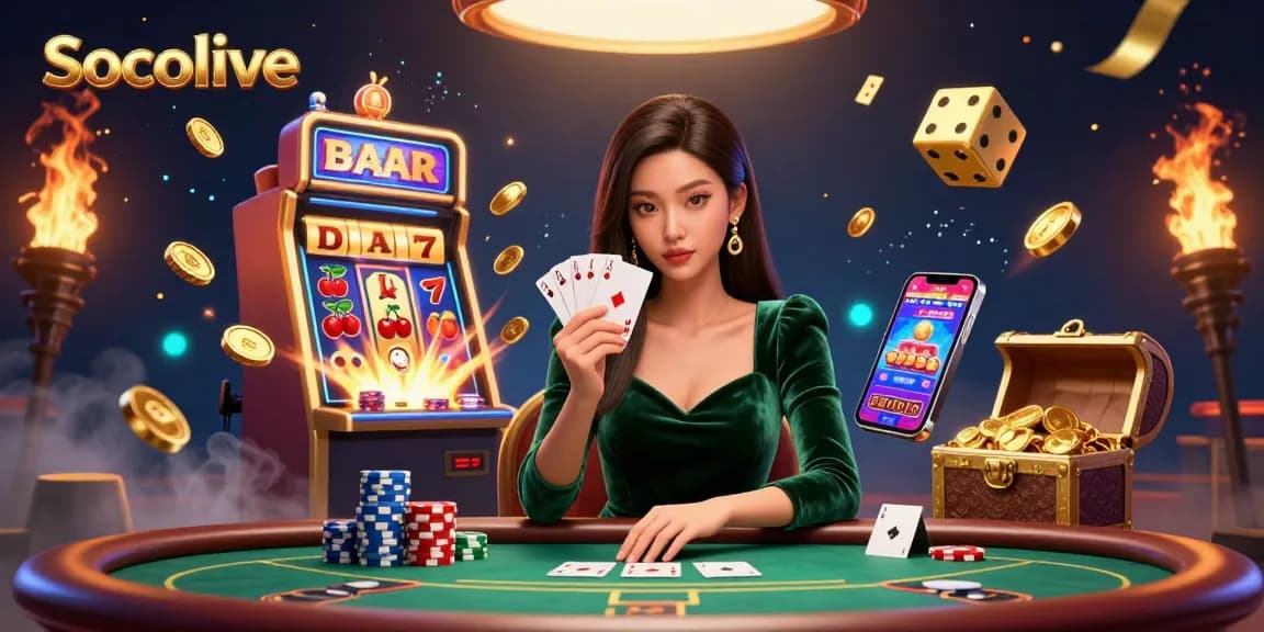 Socolive enhances your gaming experience with stunning visuals and a vibrant casino atmosphere.