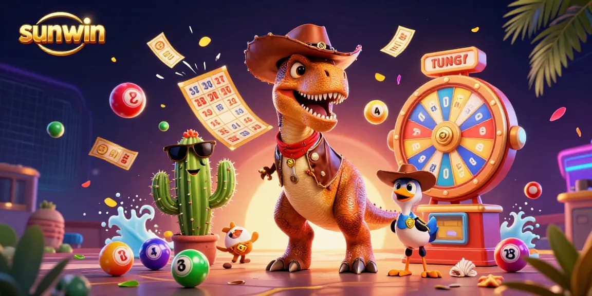 Join the excitement at Sunwin with vibrant lottery elements and a lively casino atmosphere.