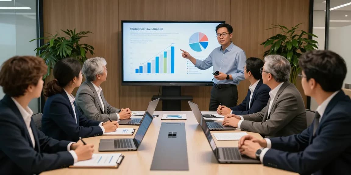 Impression von einem strategischen Meeting bei lindnerpersonal.de, wo Führungskräfte ihre Pläne effektiv diskutieren.