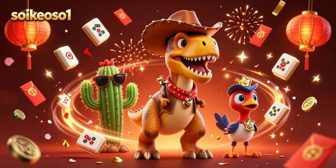 Savor thrilling adventures with soikeoso1 at this vibrant online casino scene featuring energetic gaming elements