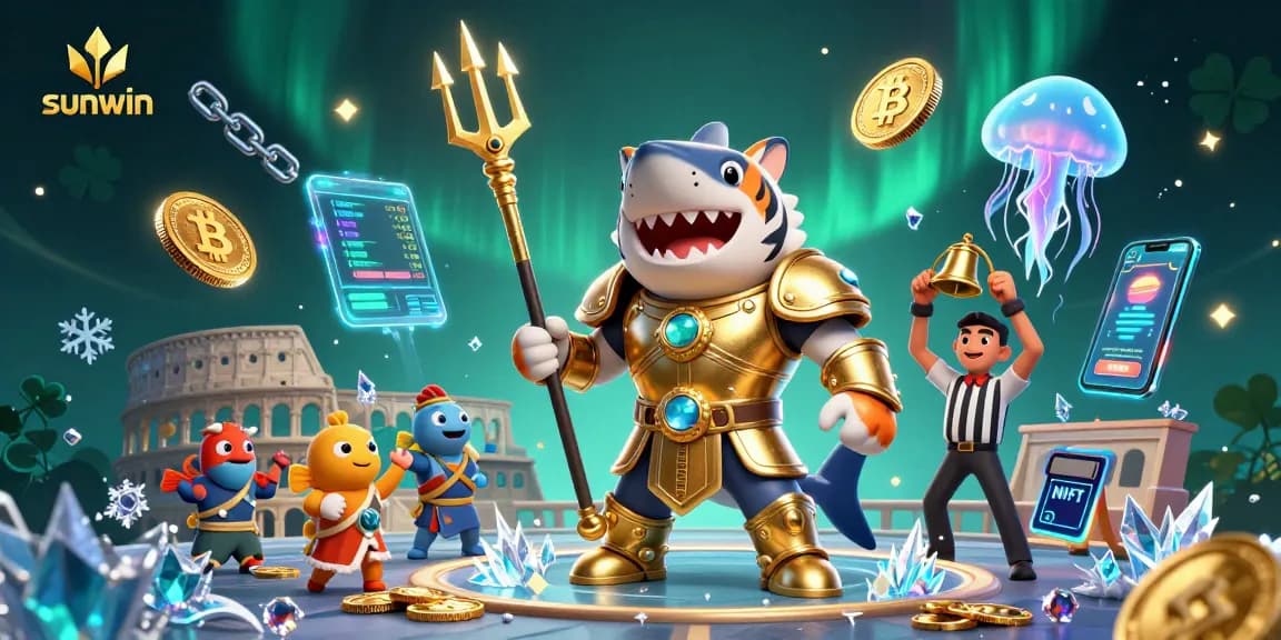 Experience thrilling gameplay with Sunwin in a vibrant underwater casino scene.