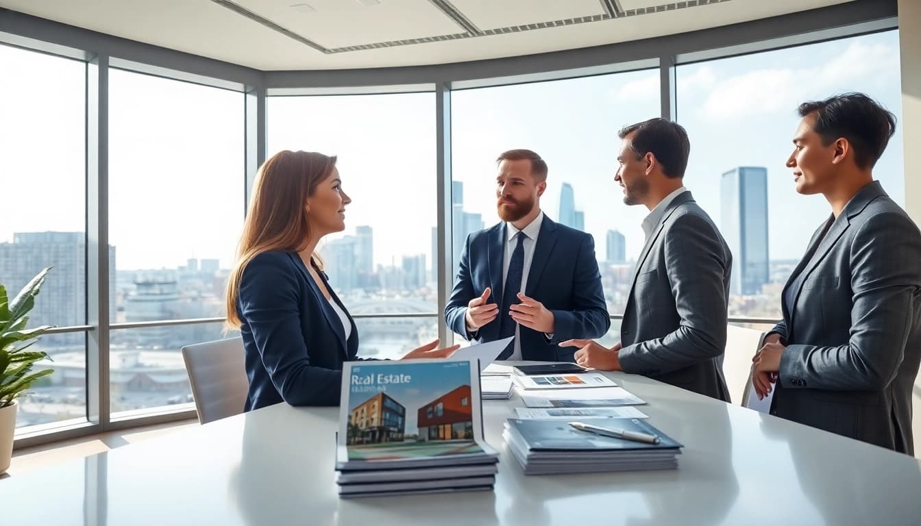 Professioneller Immobilienmakler Frankfurt Dornbusch berät Kundin in modernem Büro.