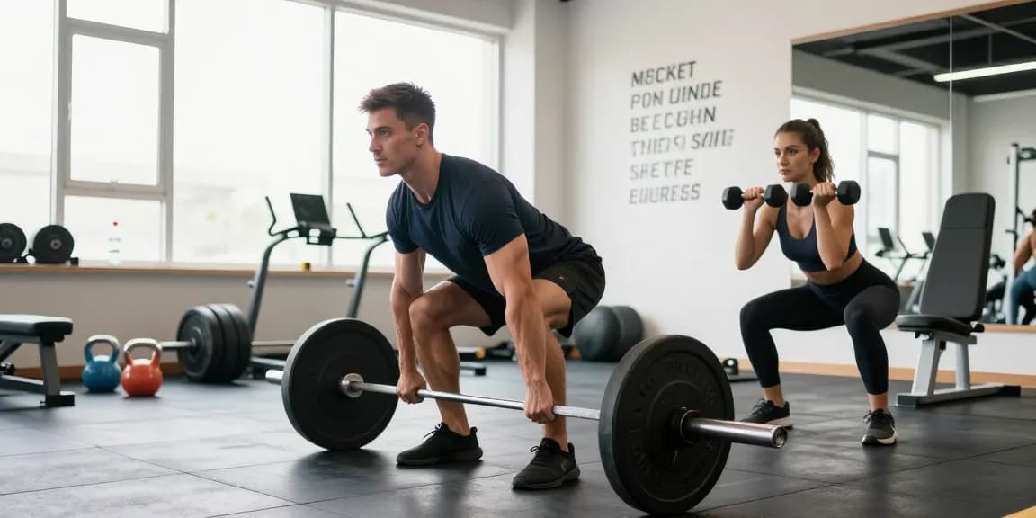 Anabolika kaufen und Muskelaufbau in einem modernen Fitnessstudio.