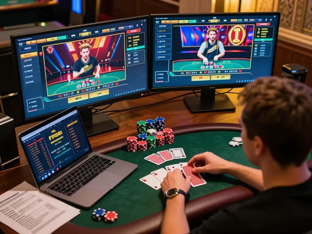 Exciting online gaming scene with live dealer blackjack on F168 trang chính thức, showcasing immersive gameplay and strategic action.