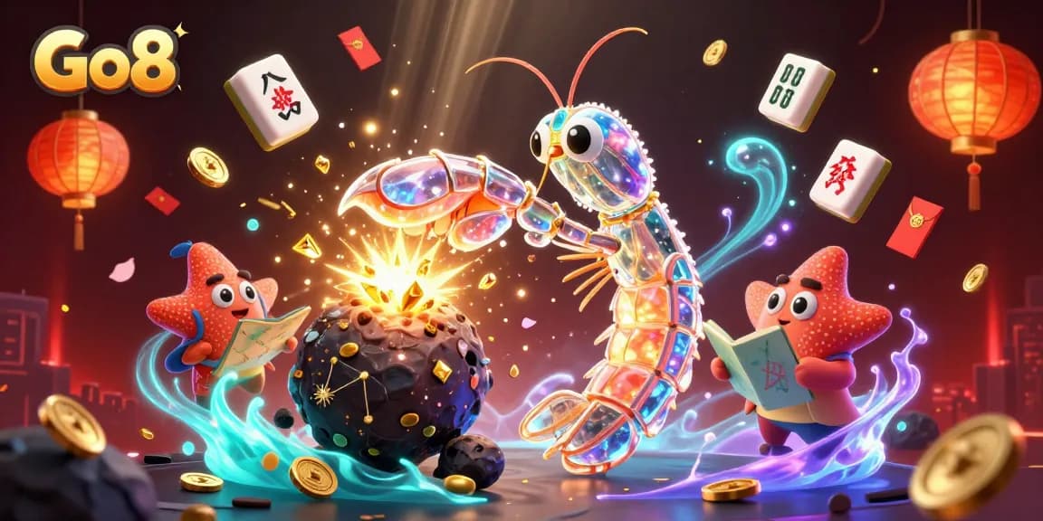 Go8 brings excitement with a galactic samurai and starfish navigating a thrilling casino world full of gems and coins.
