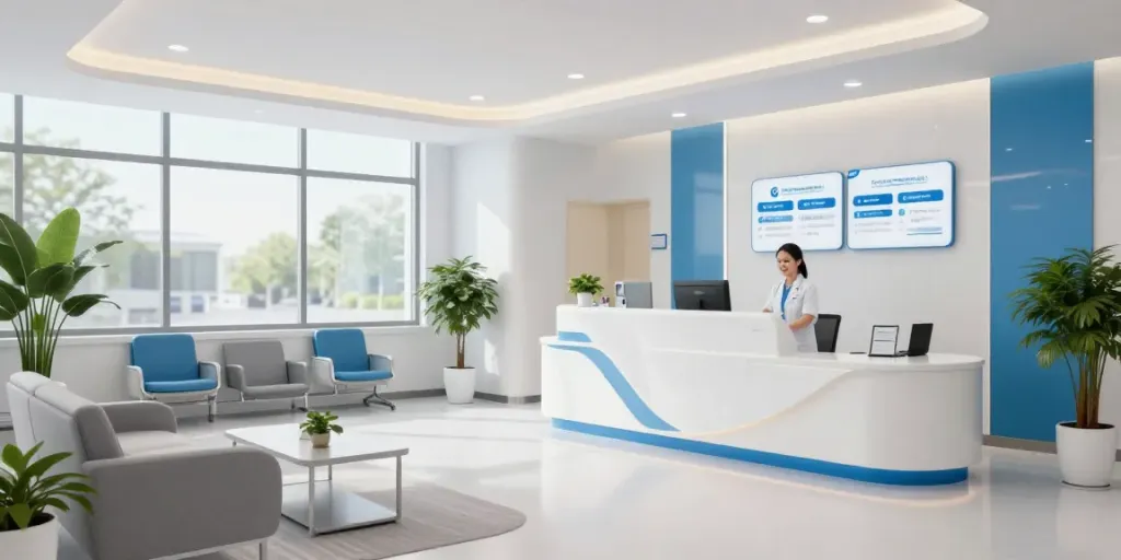 Schwarzkümmelöl bei der Gesundheitsversorgung in einer modernen Klinik.