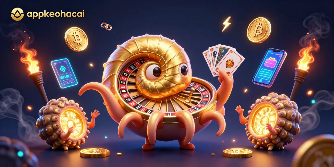 Engage in immersive gameplay with appkeonhacai through the vibrant 3D casino scene.