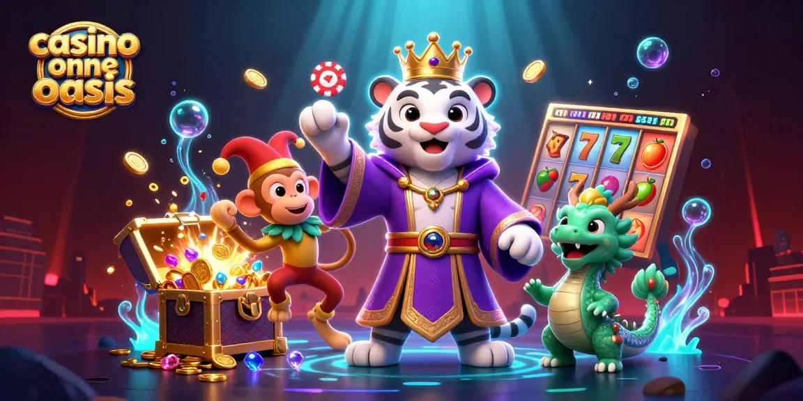 Engage in thrilling gameplay at casinos ohne oasis, featuring unique characters and vibrant 3D elements.