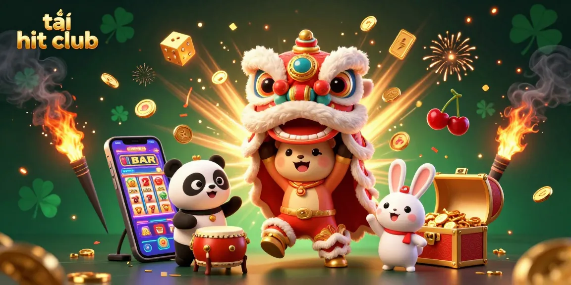 Tải hit club to join a vibrant, festive slot scene with thrilling games and characters.