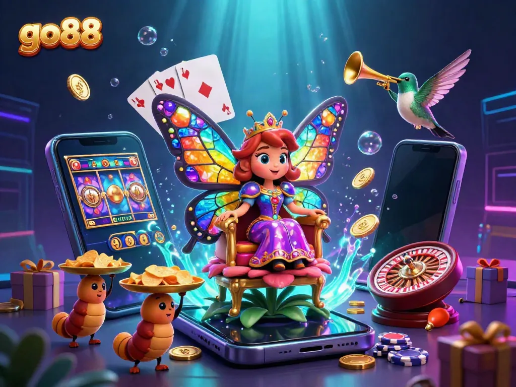 Experience the excitement of go88 casino with vibrant characters and animated gaming elements.