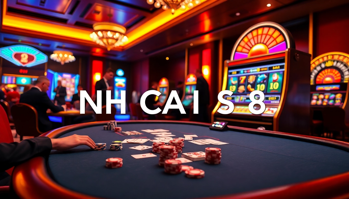 Experience thrilling gameplay at Nhà Cái S8 with vibrant casino elements and professional ambiance.