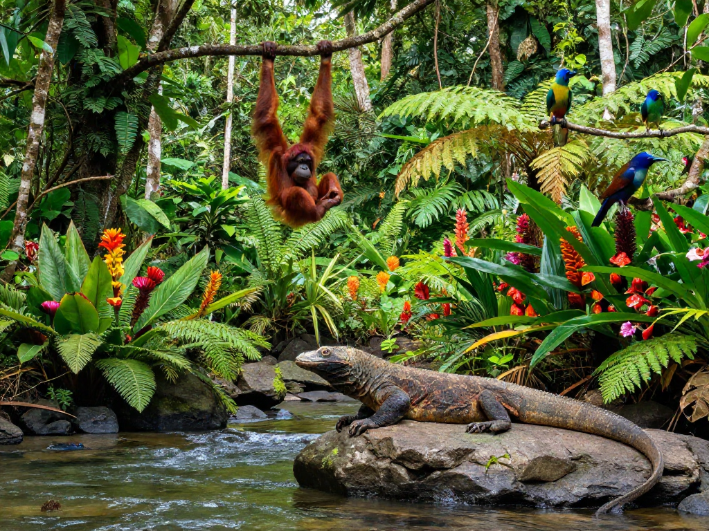 Explore the beauty of Indonesia's biodiversity with rokok88, featuring lush tropical landscapes and diverse wildlife.