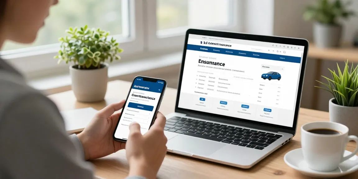 Kfz Versicherung in Dortmund Vergleichsberatung am Smartphone in einem hellen Homeoffice.