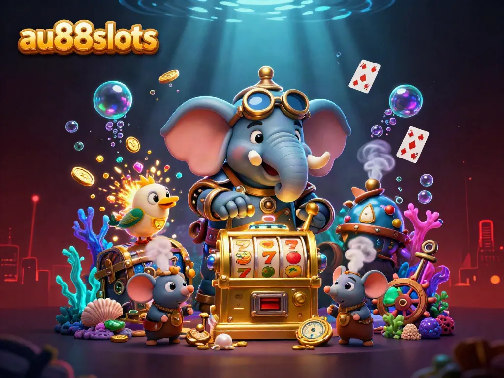Spin the reels of the golden slot machine with thrilling excitement at au88slots.