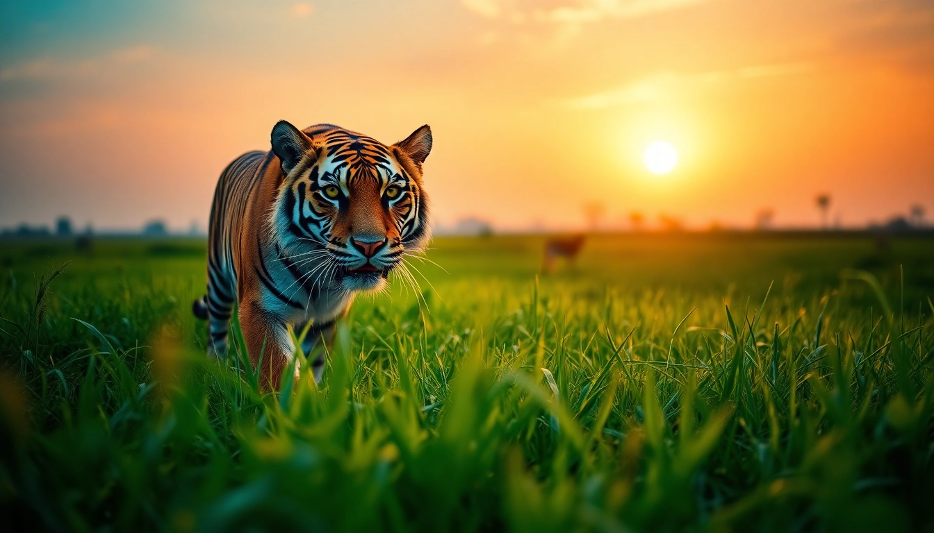 Experience the thrill as you book tiger safari in India, where the majestic Bengal Tiger roams freely in its natural habitat.