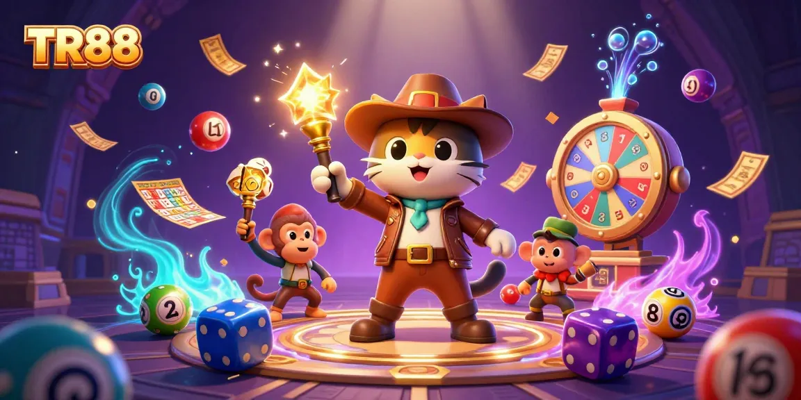 Experience exciting gameplay at TR88 with a captivating casino adventure featuring colorful lottery elements.