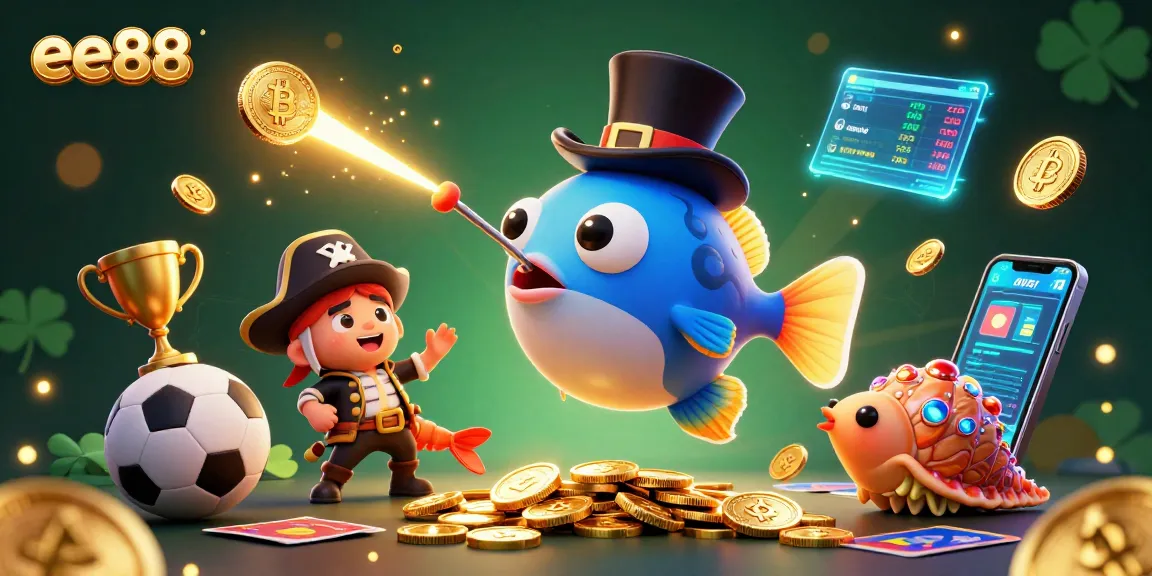 Win big with ee88 while navigating thrilling sports betting adventures in a vibrant cartoon scene