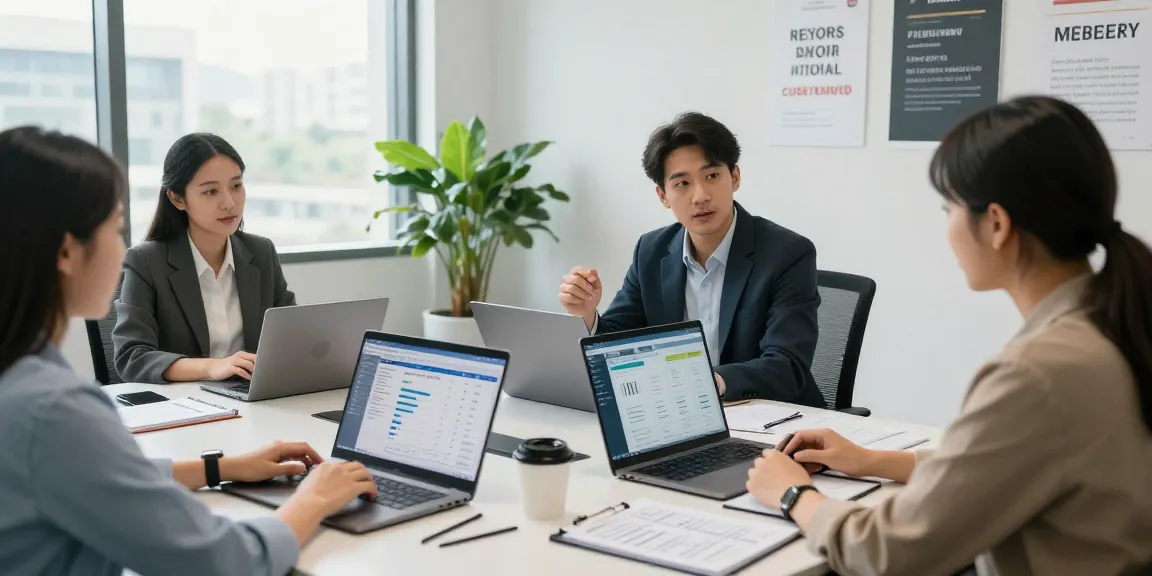 Web Berater, der in einem professionellen Arbeitsumfeld Expertenberatungstrategien bietet