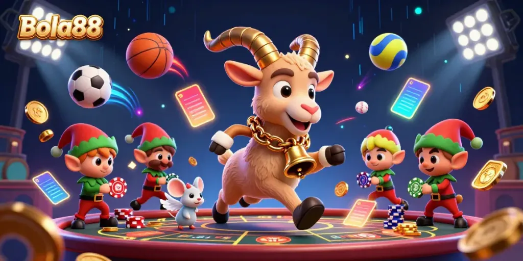 Engage with Bola88's thrilling holiday-horror casino experience featuring mythical characters in action.