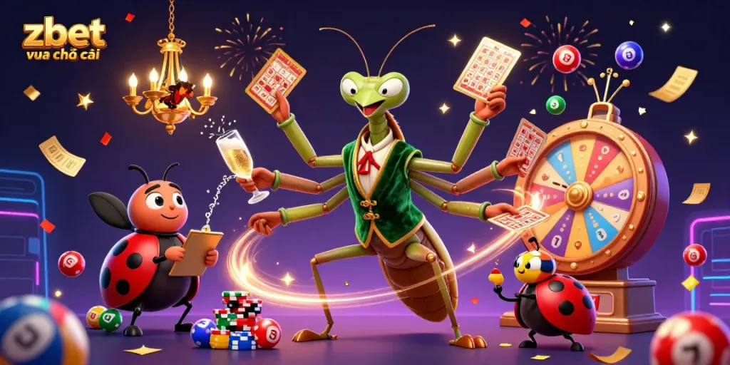 Experience the thrill of zbet vua nhà cái with vibrant casino action featuring colorful elements and dynamic characters.