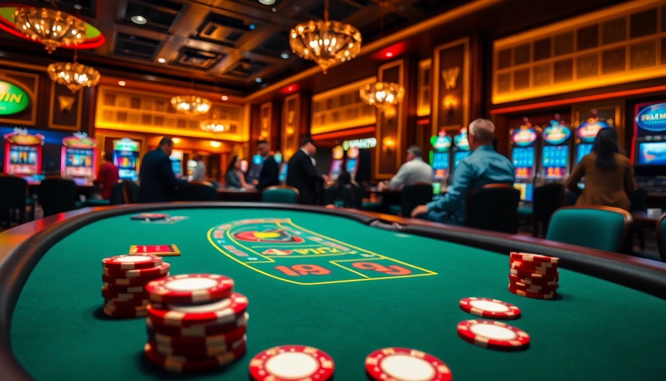 Kasinospielen.de: Spieler genießen das aufregende Blackjack-Erlebnis in einem eleganten Casino-Setting.