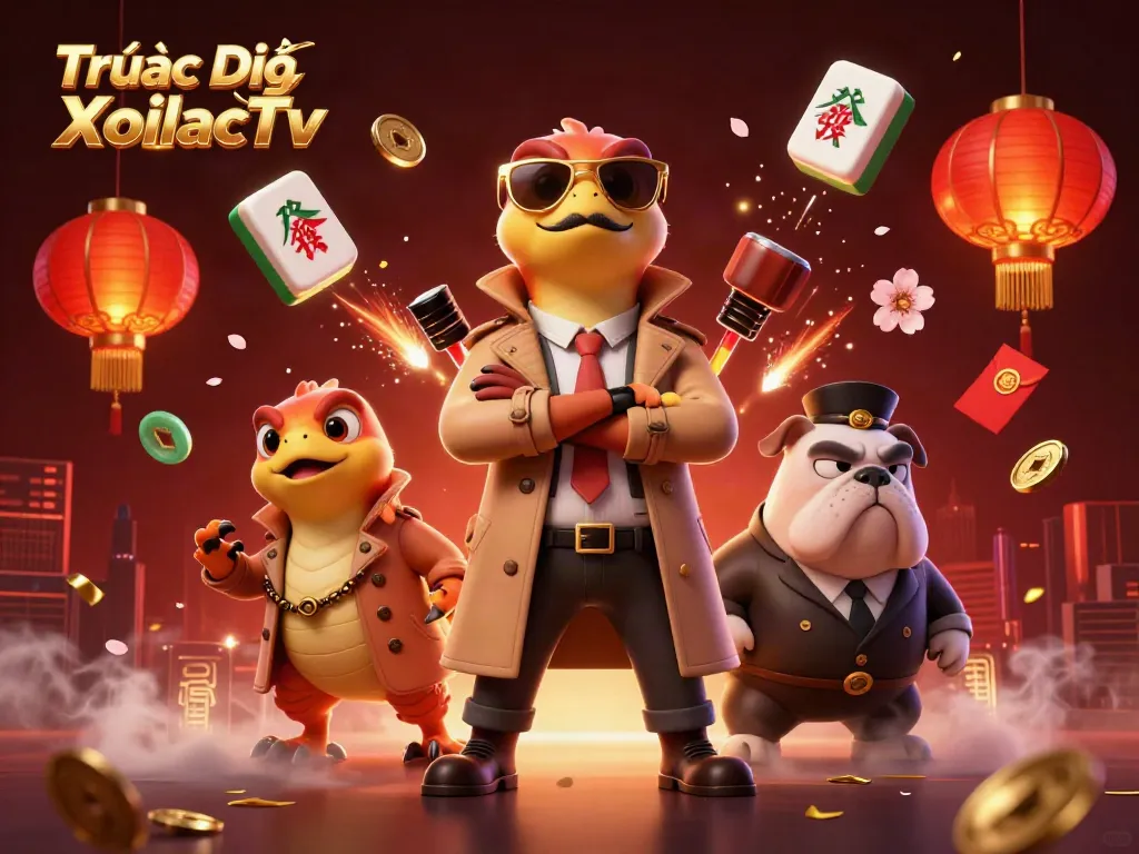 Engage with Trực Tiếp XoilacTv's thrilling world of live sports betting, cartoon raptors envisioning a gaming adventure.