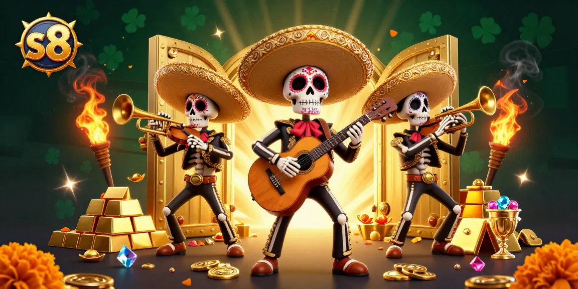 S8 players revel in a vibrant casino atmosphere filled with treasures and excitement.