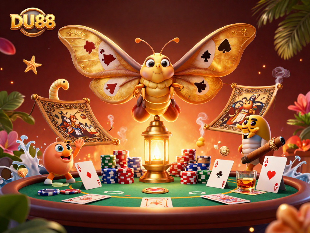 Join the excitement at DU88 with vibrant poker and casino elements showcasing rich gaming experiences.