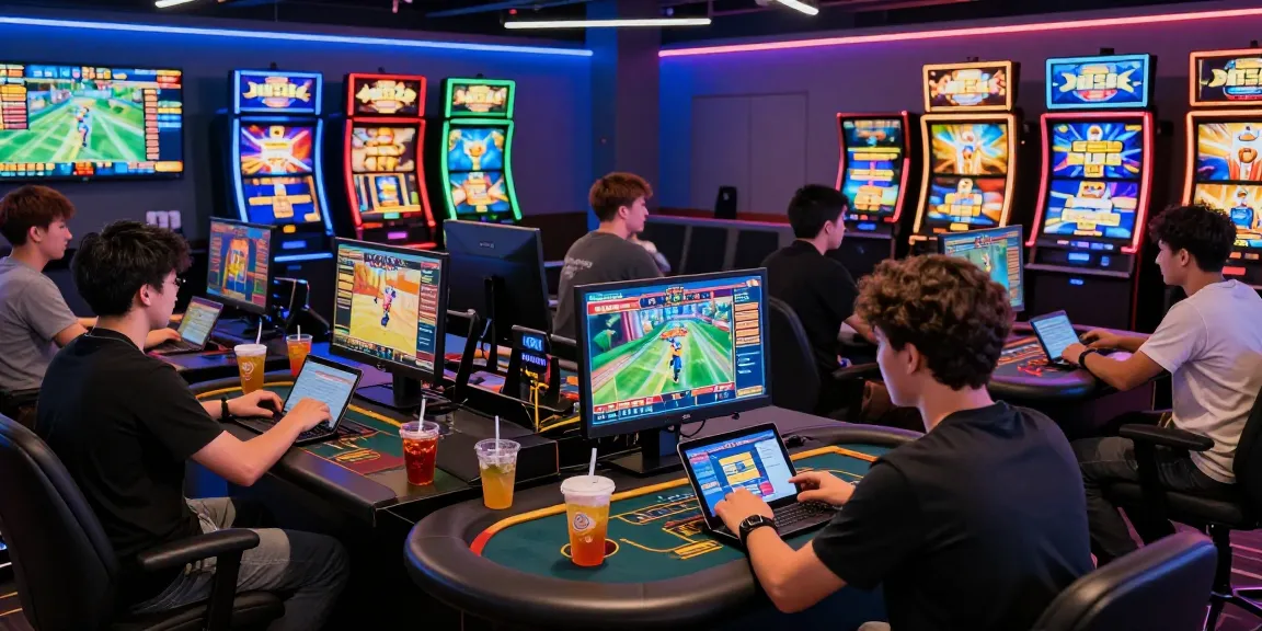 Players enjoying diverse games on the B52 platform in a vibrant online gaming environment.