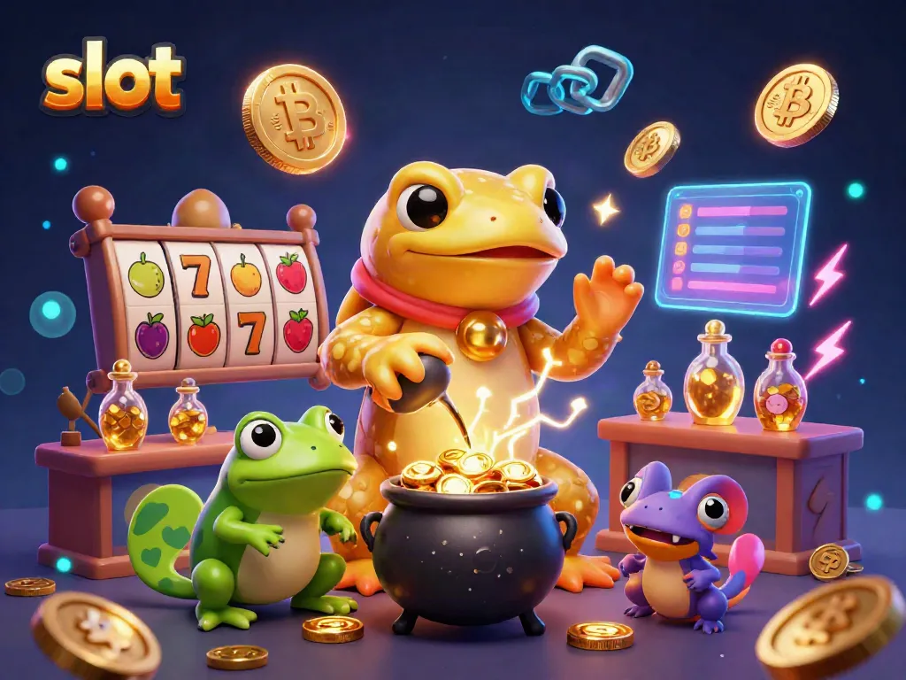 Win big with slot games featuring gold coins, reels, and vibrant characters.