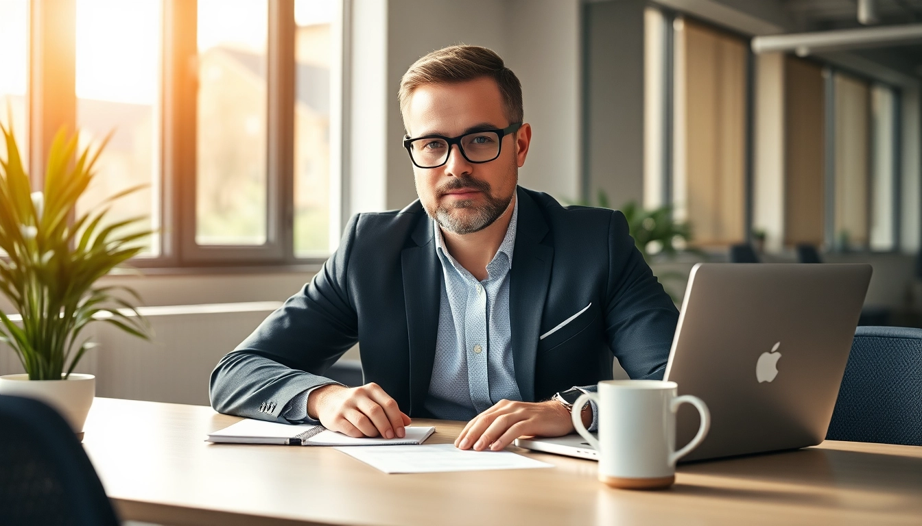 Headhunter analysiert Lebensläufe und führt Gespräche mit Kandidaten in einem modernen Büro.