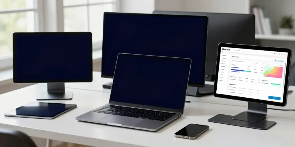 freiberufler konto digitales Finanzmanagement in modernem Workspace