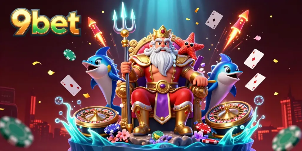Experience thrilling games at 9bet with lively poker action and radiant casino elements.