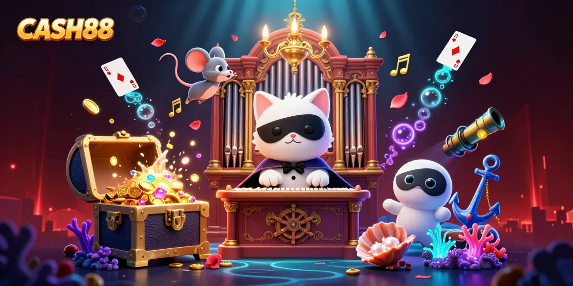 Experience the thrilling ambiance of CASH88 with dynamic gaming elements and vibrant characters in a casino tale.