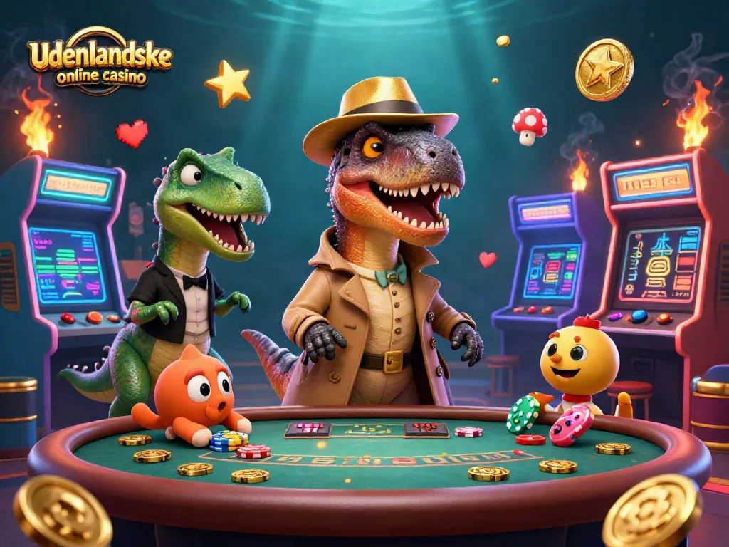 Engage with udenlandske online casino thrills featuring a velociraptor card counter and stegosaurus pit boss.