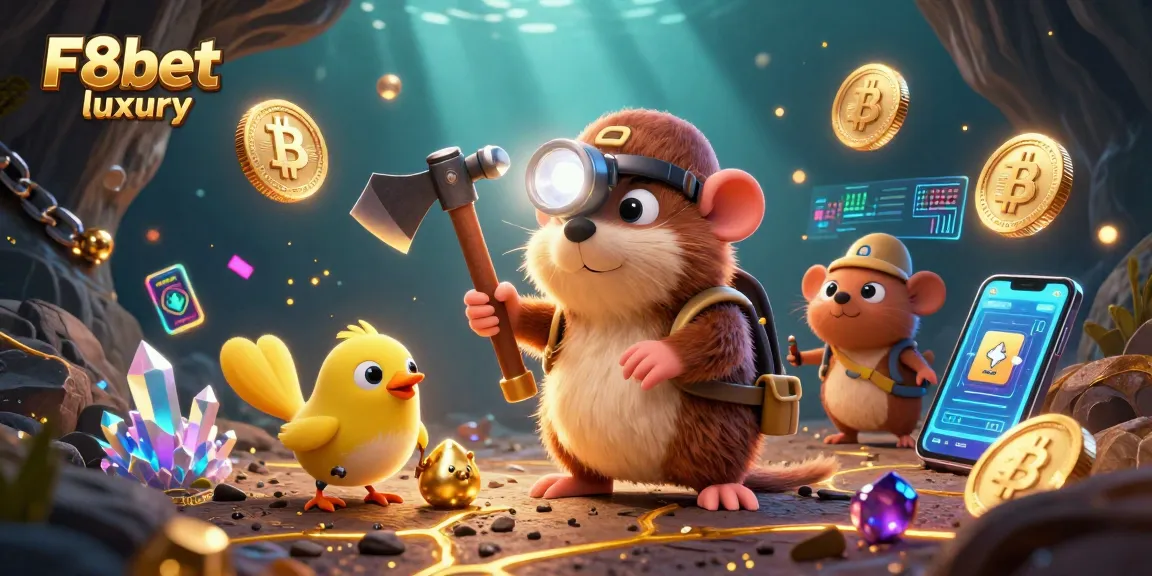 Discover winning strategies at F8bet luxury with thrilling gold-mining excitement and crypto elements.