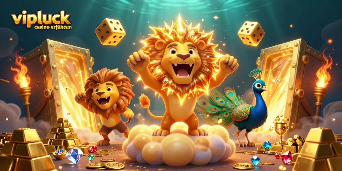 Erleben Sie spannende Vipluck Casino Erfahrungen mit schillernden Goldschätzen und dynamischen Spielsymbolen.
