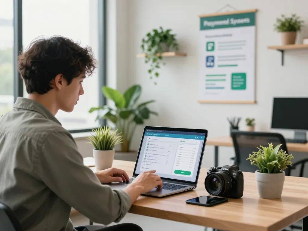 Entdecken Sie die transformierenden Zahlungen der Zukunft in einem modernen Arbeitsplatz mit digitalen Zahlungslösungen.