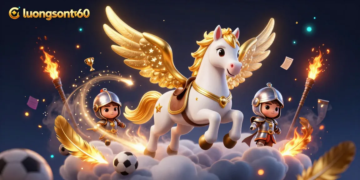 Join the excitement of sports betting with luongsontv60, showcasing dynamic gaming elements and vibrant illustration.