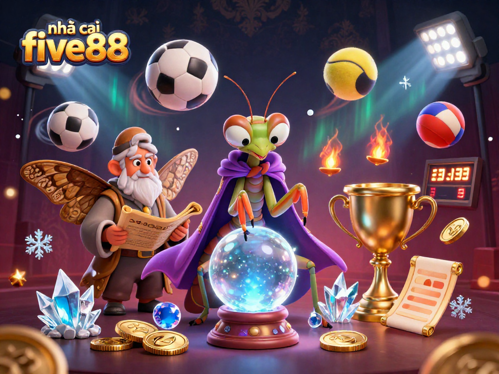 Engage with the thrilling offerings of nhà cái five88, featuring vibrant casino elements and fortune tellers.
