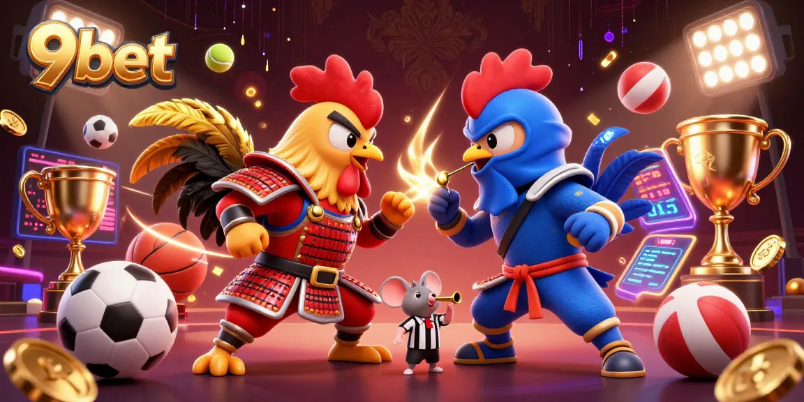 Engage with exciting sports betting at 9bet featuring dynamic combat of roosters and thrilling game elements.