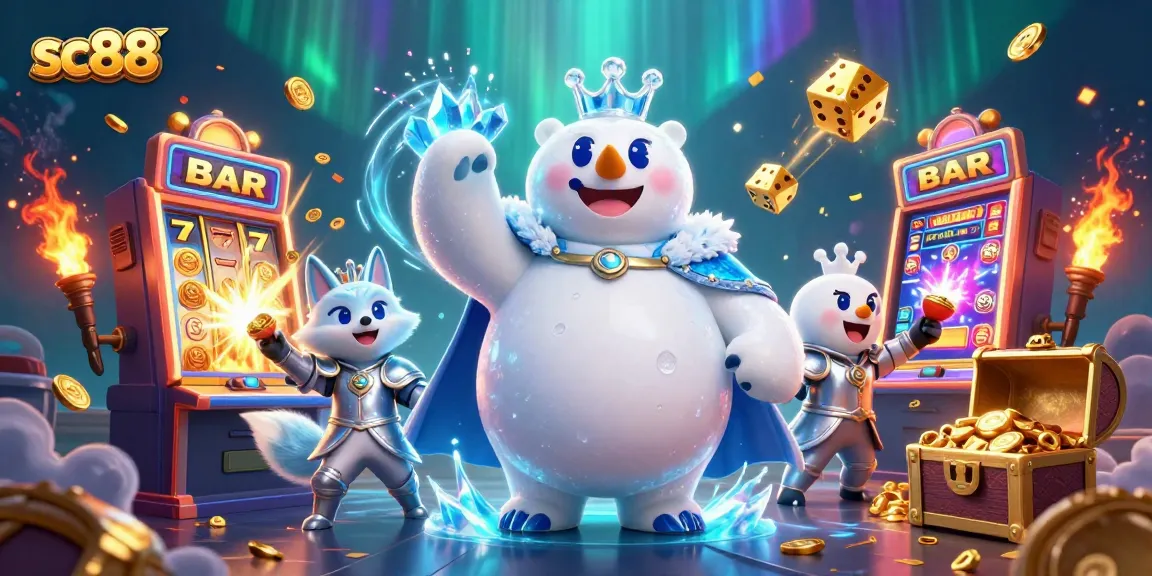 Experience thrilling jackpots with sc88’s exciting slot machines surrounded by vibrant casino elements.