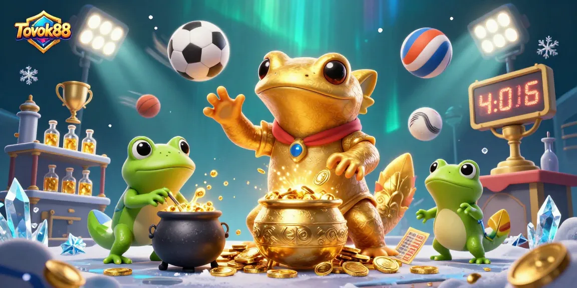 Experience rokok88 thrills with golden alchemist characters and vibrant sports elements in an enchanting scene.