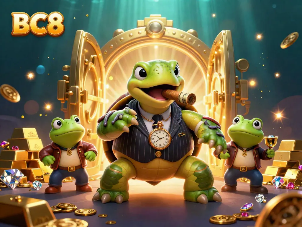 Engage in thrilling gameplay at BC8 with vibrant characters enjoying casino experiences and treasures