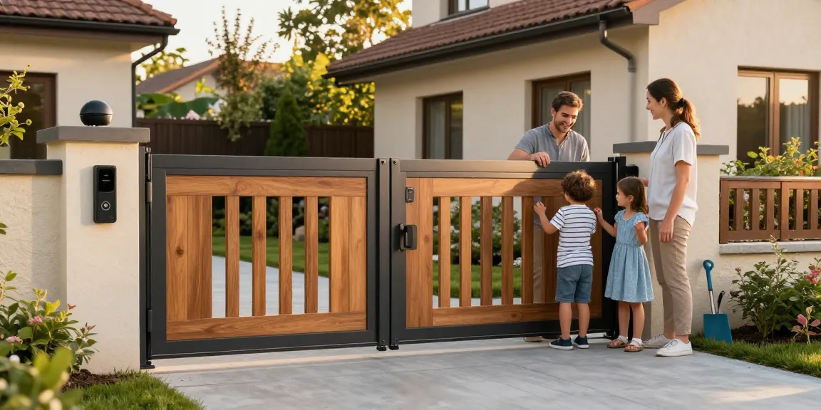 Schiebetore von WIŚNIOWSKI sorgen für elegante Sicherheit und Funktionalität im Garten.