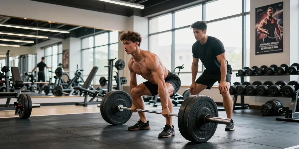 Training im Steroidshop für Muskelaufbau und Fitness mit motivierenden Elementen