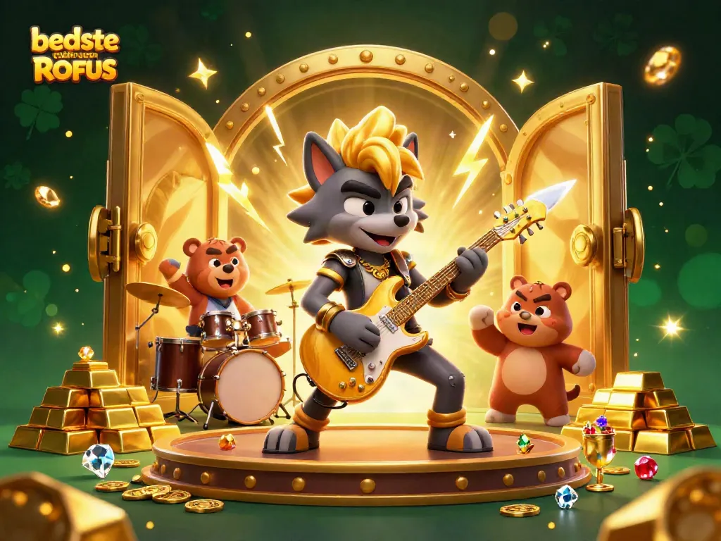 Experience top gaming at bedste casino uden ROFUS with vibrant 3D scene filled with treasures and excitement.